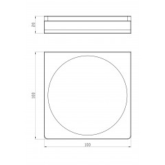 Мыльница с держателем WONZON & WOGHAND ECLIPSE, Глянцевое золото (WW-9124-LG)