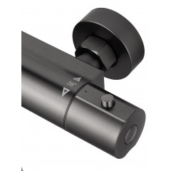 Смеситель для душа с термостатом WONZON & WOGHAND INN 6, Темный графит (WW-B2029-A-BGG)