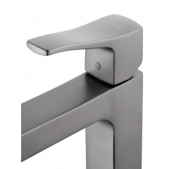 Смеситель для раковины высокий WONZON & WOGHAND FLEX, Темный графит (WW-88019072-BGM)