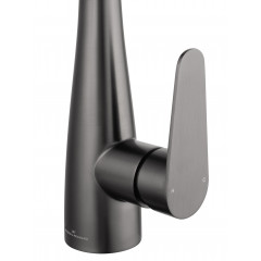 Смеситель для кухни с выдвижным изливом WONZON & WOGHAND, Темный графит (WW-121E201B-BGG)