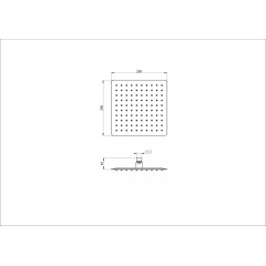 Верхний душ WONZON & WOGHAND, Хром (WW-88DP06-CR)