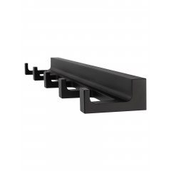 Вешалка с 5 крючками для ванной WONZON & WOGHAND ECLIPSE, Черный (WW-9155-BL)