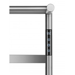 Полотенцесушитель электрический с полкой WONZON & WOGHAND ESSEN, Брашированный никель (WW-A402-BR)