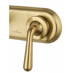 Смеситель для раковины встраиваемый WONZON & WOGHAND STEAM, Брашированное золото (WW-88869008- BG)