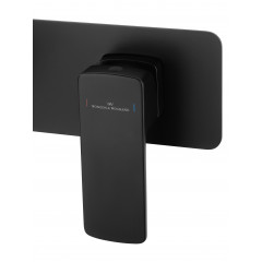 Смеситель для раковины встраиваемый WONZON & WOGHAND EDGE, Черный матовый (WW-88869003-MB)