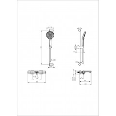 Смеситель для ванны с душем и термостатом WONZON & WOGHAND SOLID, Белый матовый (WW-C2011- A-MW)