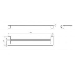 Полотенцедержатель двойной WONZON & WOGHAND, Хром (WW-V2102-CR)