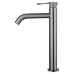 Смеситель для раковины высокий WONZON & WOGHAND, Темный графит (WW-H1062-BGG)