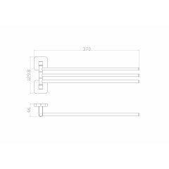 Полотенцедержатель поворотный WONZON & WOGHAND STILL, Хром (WW-6641)