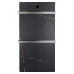 Полотенцесушитель электрический с каменной плитой Черный мрамор WONZON & WOGHAND STUTTGART, Темный графит (WW-A504-GM)