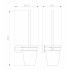 Туалетный ершик в комплекте WONZON & WOGHAND SIMPLE, Брашированное золото (WW-6529-BG)