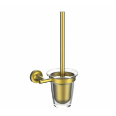 Туалетный ершик в комплекте WONZON & WOGHAND SIMPLE, Брашированное золото (WW-6529-BG)