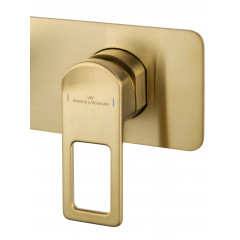 Смеситель для раковины встраиваемый WONZON & WOGHAND FRAME, Брашированное золото (WW-88869010- BG)