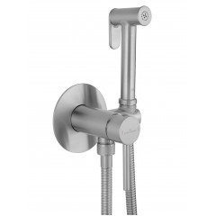 Смеситель с гигиеническим душем встраиваемый WONZON & WOGHAND STICK, Брашированный никель (WW-88829902-BN)