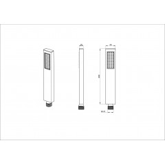 Лейка для душа WONZON & WOGHAND, Хром (WW-88SC06-CR)
