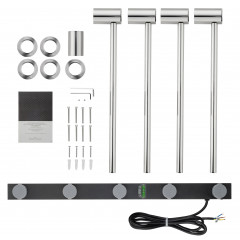 Полотенцесушитель электрический встраиваемый WONZON & WOGHAND HAMBURG, Хром (WW-AL314-CR)