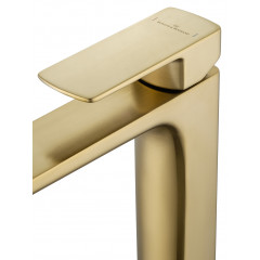 Смеситель для раковины высокий WONZON & WOGHAND EDGE, Брашированное золото (WW-88239003- BG)