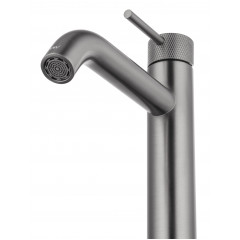 Смеситель для раковины высокий WONZON & WOGHAND, Темный графит (WW-H1062-BGG)