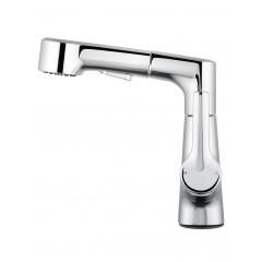 Смеситель для раковины с выдвижным изливом WONZON & WOGHAND, Хром (WW-121B108-CR)