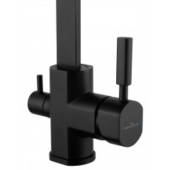 Смеситель для кухни с подключением фильтра WONZON & WOGHAND, Черный матовый (WW-88458003-MB)