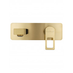 Смеситель для раковины встраиваемый WONZON & WOGHAND FRAME, Брашированное золото (WW-88869010- BG)