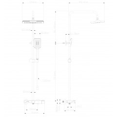 Душевая система WONZON & WOGHAND, Белый матовый (WW-AE33110-MW)