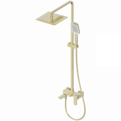 Душевая система WONZON & WOGHAND CUBE 2.0, Брашированное золото (WW-88047068-BG)