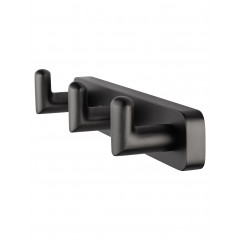 Вешалка с 3 крючками для ванной WONZON & WOGHAND GRAFFITY, Темный графит (WW-9335-BGM)