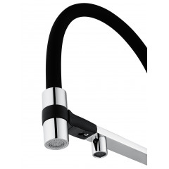 Смеситель для кухни с гибким изливом и подключением фильтра WONZON & WOGHAND, Хром (WW-88458012-CR)