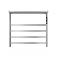 Полотенцесушитель электрический с полкой WONZON & WOGHAND ESSEN, Брашированный никель (WW-A402-BR)