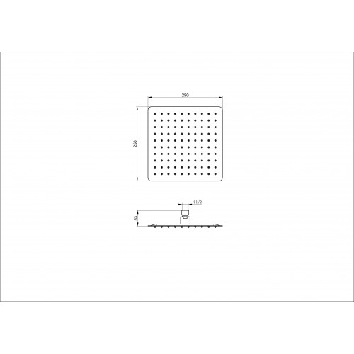 Верхний душ WONZON & WOGHAND, Брашированное золото (WW-88DP06-BG)
