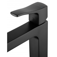 Смеситель для раковины высокий WONZON & WOGHAND FLEX, Черный матовый (WW-88019072-MB)