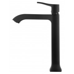 Смеситель для раковины высокий WONZON & WOGHAND FLEX, Черный матовый (WW-88019072-MB)