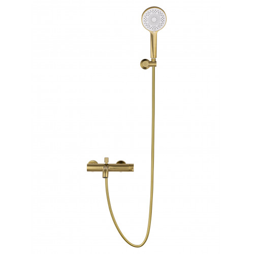 Смеситель для ванны с душем WONZON & WOGHAND STICK, Брашированное золото (WW-88639017- BG)