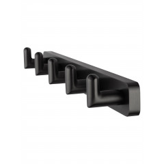 Вешалка с 5 крючками для ванной WONZON & WOGHAND GRAFFITY, Темный графит (WW-9355)