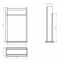 Стойка для полотенец WONZON & WOGHAND, Хром (WW-V4901-CR)
