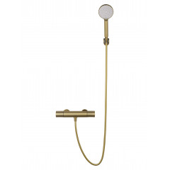 Смеситель для душа с термостатом WONZON & WOGHAND INN 2, Брашированное золото (WW-A2006-A-BG)