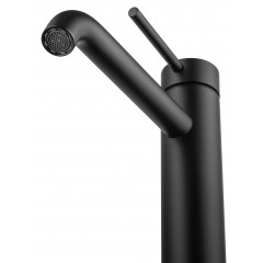 Смеситель для раковины высокий WONZON & WOGHAND STICK, Черный матовый (WW-88239017-MB)