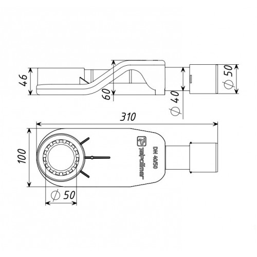 Душевой трап 90 см WONZON & WOGHAND, Темный графит (WW-65409T-GM)