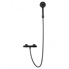 Смеситель для душа с термостатом WONZON & WOGHAND INN 5, Черный матовый (WW-B2005-A-MB)
