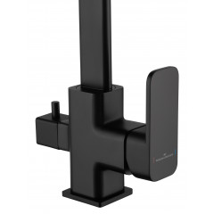 Смеситель для кухни с подключением фильтра WONZON & WOGHAND, Черный матовый (WW-88458004-MB)