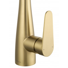 Смеситель для кухни с выдвижным изливом WONZON & WOGHAND, Брашированное золото (WW-121E201B-BG)