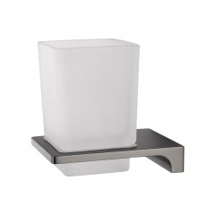 Стакан для зубных щеток с держателем WONZON & WOGHAND ECLIPSE, Темный графит (WW-9121-BGM)