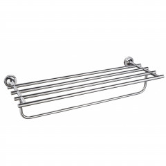 Полотенцедержатель с полкой WONZON & WOGHAND SIMPLE, Хром (WW-6581)