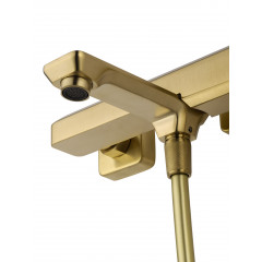 Смеситель для ванны с душем WONZON & WOGHAND DIAMOND, Брашированное золото (WW-88639011- BG)