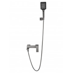 Смеситель для ванны с душем WONZON & WOGHAND CUBE 2.0, Темный графит (WW-88037068-BGM)