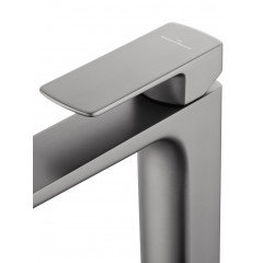 Смеситель для раковины высокий WONZON & WOGHAND EDGE, Темный графит (WW-88239003-BGM)