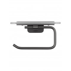 Держатель для туалетной бумаги с полкой WONZON & WOGHAND GRAFFITY, Темный графит (WW-9326)