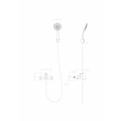 Смеситель для ванны с душем WONZON & WOGHAND, Брашированное золото (WW-4530-BG)