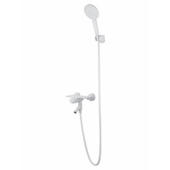 Смеситель для ванны с душем WONZON & WOGHAND CLICK, Белый матовый (WW-FE05L221-MW)